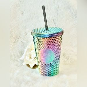 New with tags STARBUCKS IRIDESCENT, TEXTURED 16oz CUP with matching Straw #gift